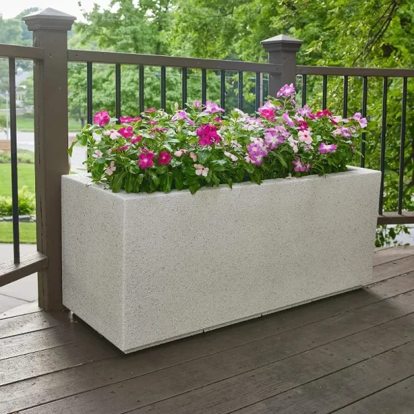 Tall Modern Outdoor/Indoor Weather Resistant Planter