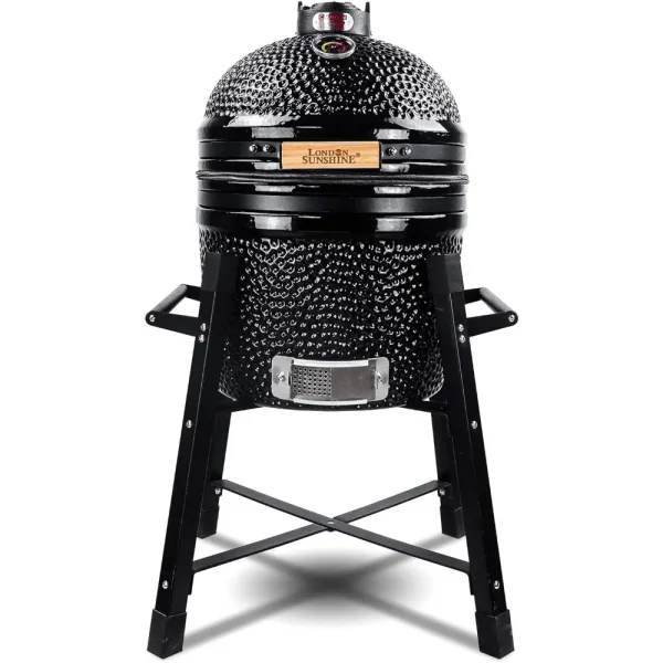 15" Ceramic Kamado Charcoal BBQ Grill and Smoker