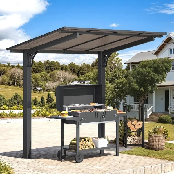 Freestanding 2 Way Leaning Hard Top Gazebo, Carport or Pergolas