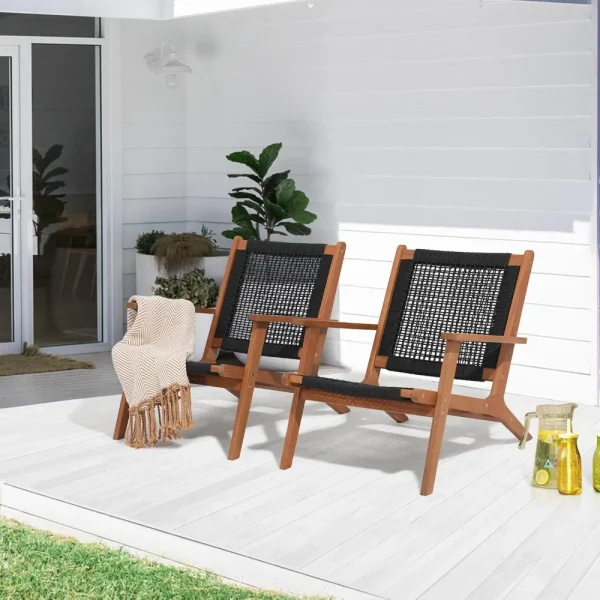 Mid Century Modern Accent Armchair Set of 2
